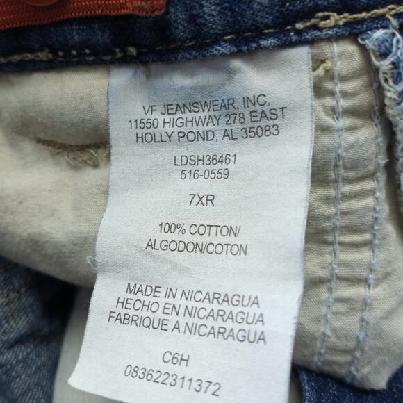 Vintage 90's LEE Boys 'Carpenter' Style Jeans Shorts 7X Sturdy Play School Retro - Picture 8 of 8